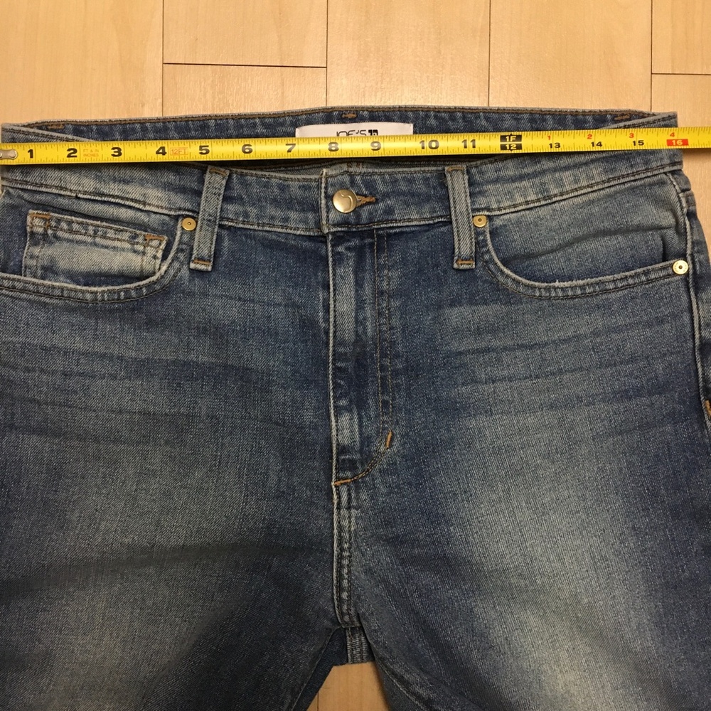 Joe’s Jeans High Rise Skinny Ankle Wheaton Raw Frayed Hem Size 30 Light Wash - Picture 7 of 15